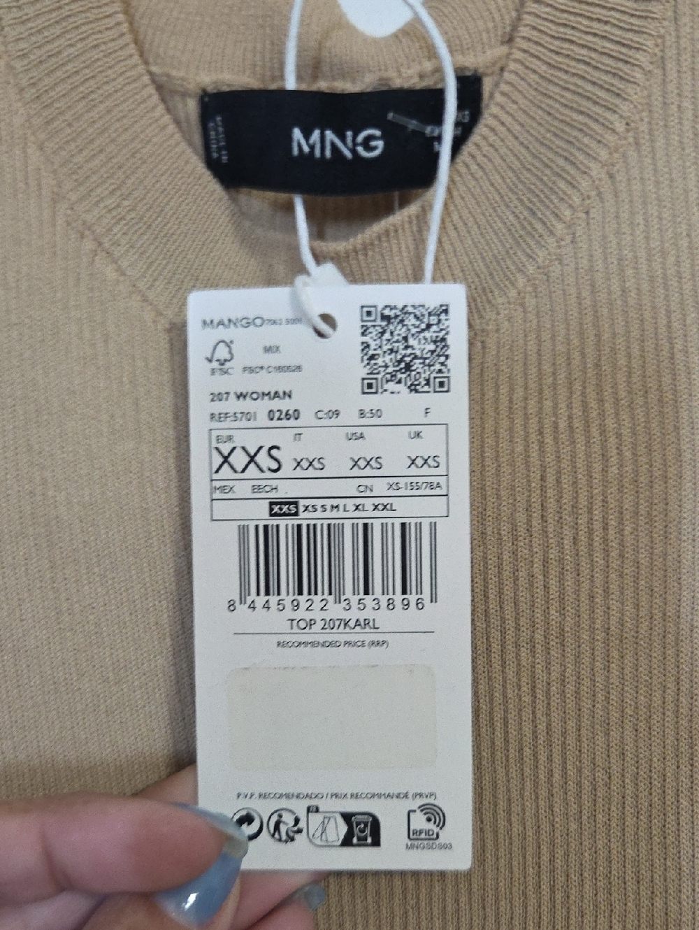 Mango MNG Karl Rib Knit Tank Top - Picture 3 of 11